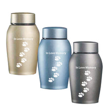 Load image into Gallery viewer, Golden/Red/Blue/Grey Stainless steel Urns Pets Dog Cat Birds Mouse Cremation Ashes Urn Keepsake Casket Columbarium Pets Memorials