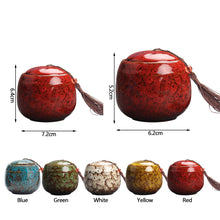 Load image into Gallery viewer, Color Pet Ceramic Canister Memorial Pet Urn Seal Pot Big Keepsake Casket Porcelain Jar Pet Ashes Storage Memento Burial Holder