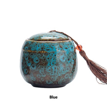Load image into Gallery viewer, Color Pet Ceramic Canister Memorial Pet Urn Seal Pot Big Keepsake Casket Porcelain Jar Pet Ashes Storage Memento Burial Holder