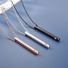 Load image into Gallery viewer, Pet Urn Titanium Steel Minimalist Perfume Pendant Necklace Memorial Ashes Storage Bottles Fashion Jewelry
