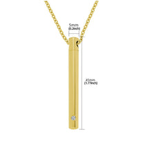 Load image into Gallery viewer, Pet Urn Titanium Steel Minimalist Perfume Pendant Necklace Memorial Ashes Storage Bottles Fashion Jewelry