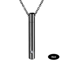 Load image into Gallery viewer, Pet Urn Titanium Steel Minimalist Perfume Pendant Necklace Memorial Ashes Storage Bottles Fashion Jewelry