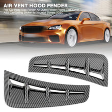 Load image into Gallery viewer, Pair Car Head Side Fender Air Outlet Fender Frame Trim Cover ABS Car-Styling Sticker for Hyundai Sonata 2020