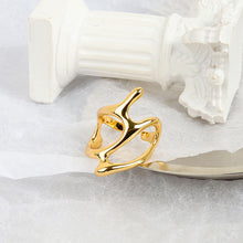 Load image into Gallery viewer, Irregular Silver Color Women Open Ring Trendy Elegant Creative Ring Hollow Branches Fashion Adjustable Rings Girls Party Jewelry