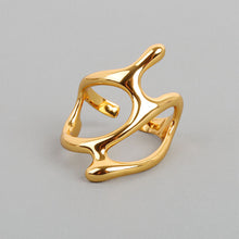 Load image into Gallery viewer, Irregular Silver Color Women Open Ring Trendy Elegant Creative Ring Hollow Branches Fashion Adjustable Rings Girls Party Jewelry