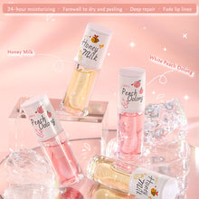 Load image into Gallery viewer, Kawaii Honey Peach Lip Oil Long Lasting Non-sticky Moisturizes Vitamin E Lip Tint Lip Plumper Lip Care Serum Lip Health Care