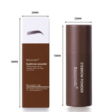 Load image into Gallery viewer, 1 Set Eyebrow Powder Stamp Eye Brow Stencil Stamp Kit with Brush Waterproof Long Lasting Eyebrow Professional Brow Powder Stamp
