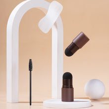 Load image into Gallery viewer, 1 Set Eyebrow Powder Stamp Eye Brow Stencil Stamp Kit with Brush Waterproof Long Lasting Eyebrow Professional Brow Powder Stamp