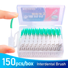 Load image into Gallery viewer, 150Pcs/set TPR Interdental Brushes Massage Gums Soft Dental Cleaning Brush Teeth Care Dental Floss Toothpicks Oral Tools