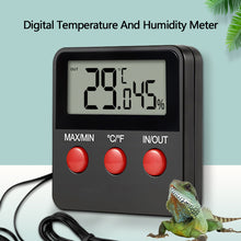Load image into Gallery viewer, Reptile Tank Digital Temperature & Humidity Meter LCD Thermometer Hygrometer Temp Humidity Monitor Meter For Egg Incubator Pet Keeping