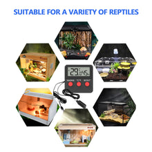 Load image into Gallery viewer, Reptile Tank Digital Temperature & Humidity Meter LCD Thermometer Hygrometer Temp Humidity Monitor Meter For Egg Incubator Pet Keeping