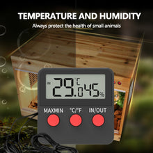 Load image into Gallery viewer, Reptile Tank Digital Temperature & Humidity Meter LCD Thermometer Hygrometer Temp Humidity Monitor Meter For Egg Incubator Pet Keeping