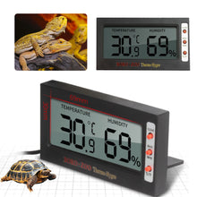 Load image into Gallery viewer, Reptile Tank Digital Temperature & Humidity Meter Large LCD Screen Thermometer Hygrometer Temp Humidity Monitor Meter for Lizard Tortoise Fish Keeping