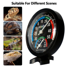 Load image into Gallery viewer, Reptile Tank Temperature & Humidity Meter Battery Free Thermometer Hygrometer Temp Humidity Monitor Meter for Lizard Tortoise Fish Keeping
