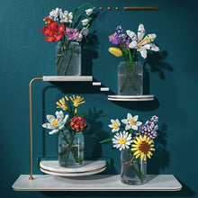 Load image into Gallery viewer, Flower Building Blocks Bricks 3D Model Toy Home Decoration Floral Plant Chrysanthemum Rose Flower Assembly Brick Girl Toy Child Gift