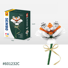 Load image into Gallery viewer, Flower Building Blocks Bricks 3D Model Toy Home Decoration Floral Plant Chrysanthemum Rose Flower Assembly Brick Girl Toy Child Gift