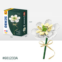 Load image into Gallery viewer, Flower Building Blocks Bricks 3D Model Toy Home Decoration Floral Plant Chrysanthemum Rose Flower Assembly Brick Girl Toy Child Gift
