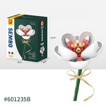 Load image into Gallery viewer, Flower Building Blocks Bricks 3D Model Toy Home Decoration Floral Plant Chrysanthemum Rose Flower Assembly Brick Girl Toy Child Gift