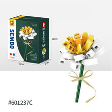 Load image into Gallery viewer, Flower Building Blocks Bricks 3D Model Toy Home Decoration Floral Plant Chrysanthemum Rose Flower Assembly Brick Girl Toy Child Gift