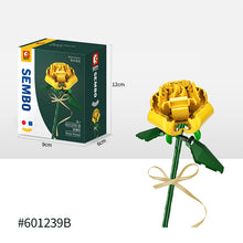 Load image into Gallery viewer, Flower Building Blocks Bricks 3D Model Toy Home Decoration Floral Plant Chrysanthemum Rose Flower Assembly Brick Girl Toy Child Gift