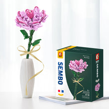 Load image into Gallery viewer, Flower Building Blocks Bricks 3D Model Toy Home Decoration Floral Plant Chrysanthemum Rose Flower Assembly Brick Girl Toy Child Gift