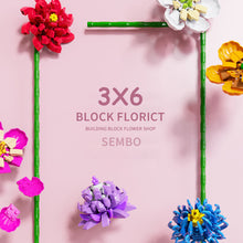 Load image into Gallery viewer, Flower Building Blocks Bricks 3D Model Toy Home Decoration Floral Plant Chrysanthemum Rose Flower Assembly Brick Girl Toy Child Gift