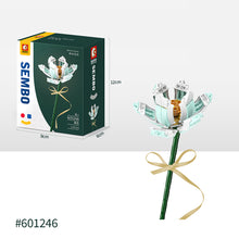 Load image into Gallery viewer, Flower Building Blocks Bricks 3D Model Toy Home Decoration Floral Plant Chrysanthemum Rose Flower Assembly Brick Girl Toy Child Gift