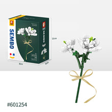 Load image into Gallery viewer, Flower Building Blocks Bricks 3D Model Toy Home Decoration Floral Plant Chrysanthemum Rose Flower Assembly Brick Girl Toy Child Gift