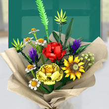Load image into Gallery viewer, Flower Bouquet Building Blocks Bricks 3D Model Toy Home Decoration Floral Plant Rose Flower Sunflower Assembly Brick Girl Toy Child Gift