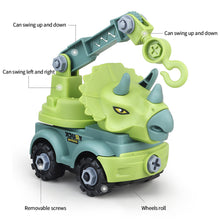 Load image into Gallery viewer, Children's Assembly Construction Toy Dinosaur Engineering Car Excavator Truck Educational DIY Model Car Toys for Kids Boy Child Gifts