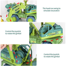Load image into Gallery viewer, Children Dinosaur Engineering Car Toys Kids Large Size Transport Excavator Vehicles Carrier Truck Toy Pull Back Vehicle Gifts
