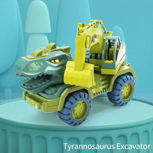 Load image into Gallery viewer, Children Dinosaur Engineering Car Toys Kids Large Size Transport Excavator Vehicles Carrier Truck Toy Pull Back Vehicle Gifts