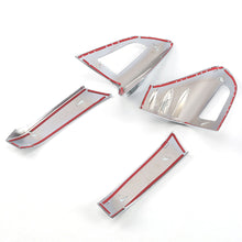 Load image into Gallery viewer, 4Pcs/Set Rear Back Lamp Tail Light Cover Trim Carbon Fiber Silver for Toyota CHR C-HR 2016-2018