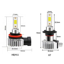 Load image into Gallery viewer, 2Pcs Car H7 H8 H1 H3 hb3 LED Headlight COB H4 9005 9006 Bulb Headlamp led Headlight Motorcycle 12V 60W 12000LM