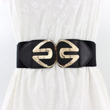 Load image into Gallery viewer, Women Elastic Waist Belt Versatile Elastic Decorative Wide Belt Dress Skirt Waist Elastic Belts