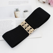 Load image into Gallery viewer, Women Elastic Waist Belt Versatile Elastic Decorative Wide Belt Dress Skirt Waist Elastic Belts