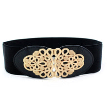 Load image into Gallery viewer, Women Elastic Waist Belt Versatile Elastic Decorative Wide Belt Dress Skirt Waist Elastic Belts