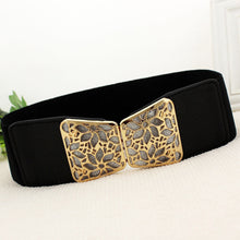 Load image into Gallery viewer, Women Elastic Waist Belt Versatile Elastic Decorative Wide Belt Dress Skirt Waist Elastic Belts