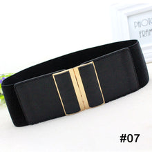 Load image into Gallery viewer, Women Elastic Waist Belt Versatile Elastic Decorative Wide Belt Dress Skirt Waist Elastic Belts