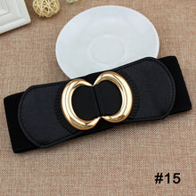 Load image into Gallery viewer, Women Elastic Waist Belt Versatile Elastic Decorative Wide Belt Dress Skirt Waist Elastic Belts
