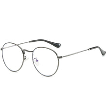 Load image into Gallery viewer, Art Style Anti-blue Light Flat Glasses Metal Frame Glasses Blocking Filter Computer Glasses Transparent Glasses