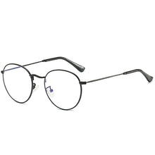 Load image into Gallery viewer, Art Style Anti-blue Light Flat Glasses Metal Frame Glasses Blocking Filter Computer Glasses Transparent Glasses