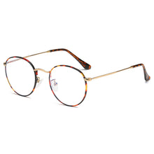 Load image into Gallery viewer, Art Style Anti-blue Light Flat Glasses Metal Frame Glasses Blocking Filter Computer Glasses Transparent Glasses