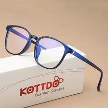 Load image into Gallery viewer, Retro Flat Glasses Fashion Comfortable Lightweight Frame Anti-Blue Light Glasses Transparent Glasses