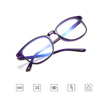 Load image into Gallery viewer, Retro Flat Glasses Fashion Comfortable Lightweight Frame Anti-Blue Light Glasses Transparent Glasses