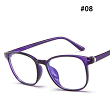Load image into Gallery viewer, Retro Flat Glasses Fashion Comfortable Lightweight Frame Anti-Blue Light Glasses Transparent Glasses