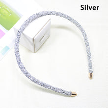 Load image into Gallery viewer, Women Hair Hoop Thin Rhinestone Headband All-match Temperament Simple Headband Hair Accessories