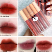 Load image into Gallery viewer, 5pcs/set Velvet Lip Gloss Matte Lip Gloss Long Lasting Moisture Lip Gloss Lipstick Lips Makeup Cosmetic