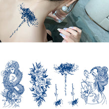 Load image into Gallery viewer, Herbal Tattoo Sticker Plant Semi Permanent Waterproof Tattoo Sticker Body Art Tattoo Sticker For Women Men