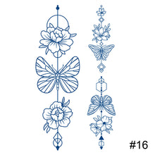 Load image into Gallery viewer, Herbal Tattoo Stickers Waterproof Long Lasting Tattoo Stickers Body Art Tattoo Fake Tattoo Sticker For Women Men